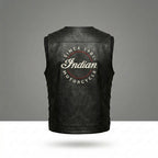 Indian Motorcycle Buffalo Leather Western Vest – Classic Rider Edition