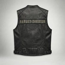 Load image into Gallery viewer, Men’s Passing Link Leather Motorcycle Vest – Classic Rider Edition
