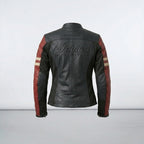Damen Leder-Motorradjacke „Racer“ – Indian Style Heritage Edition