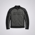 Herren Willie G Skull Mesh Motorradjacke – Atmungsaktive Motorradjacke im Harley-Stil