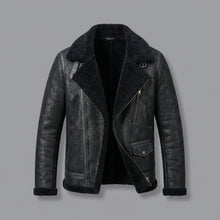 Load image into Gallery viewer, B3 Shearling Leather Jacket _ Men's Flying Jacket
