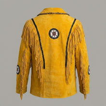 Load image into Gallery viewer, Men’s Suede Western Fringe Jacket – Vintage Cowboy jacket
