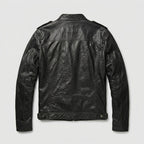 Classic Black Leather Jacket for Men – Timeless Genuine Leather Style