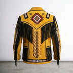 Men’s Native American Traditional Western Leather Jacket