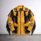 Men’s Native American Traditional Western Leather Jacket
