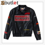 Jeff Hamilton Formel 1 Leder-Rennjacke