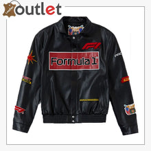 Load image into Gallery viewer, Jeff Hamilton Formula 1 Leather Racing Jacket
