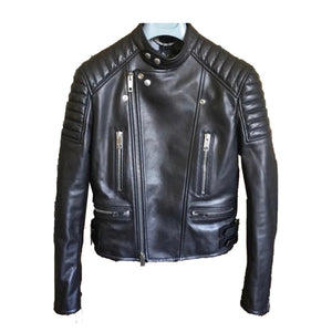 Leather Biker Jacket Mens Fashion