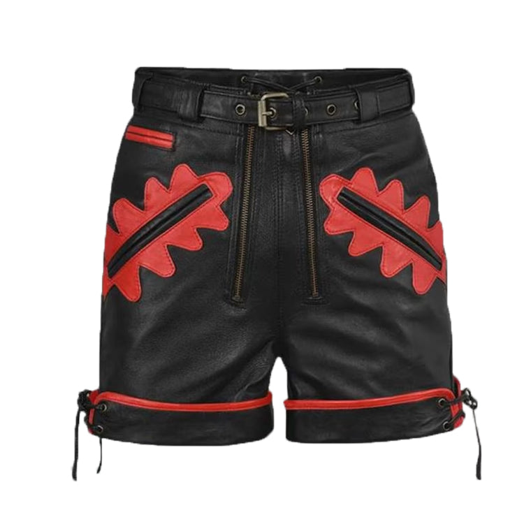 Leather Shorts Men