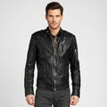 Classic Black Leather Jacket for Men – Timeless Genuine Leather Style