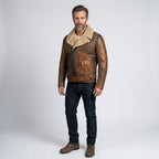 Men’s RAF B3 Aviator Shearling Leather Bomber Jacket – Flying Flight Coat