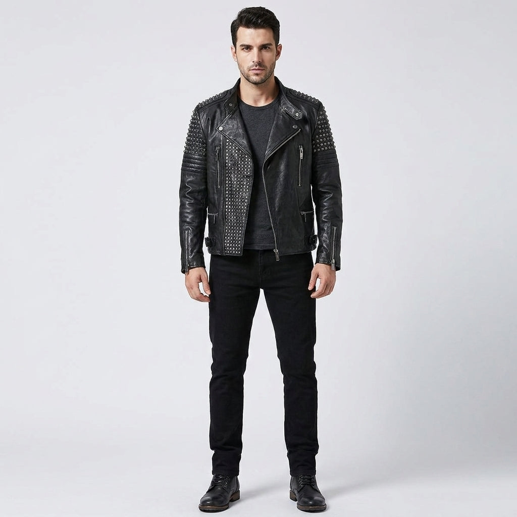 Men's Leather punk Jackets