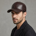 Brown Leather Premium Cap For Men
