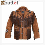 Men Western Suede Jacket