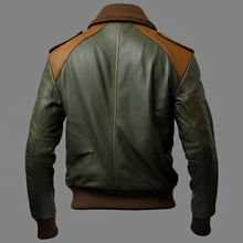 Load image into Gallery viewer, Men’s A2 Classic Leather Bomber Jacket
