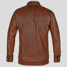 Load image into Gallery viewer, Men’s Aviator Bomber Premium Leather Jacket – Classic Flight Style
