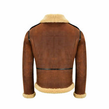 Load image into Gallery viewer, Men’s B3 Bomber Shearling Fur Jacket Leather Outlet
