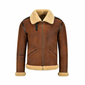 Men’s B3 Bomber Shearling Fur Jacket Leather Outlet
