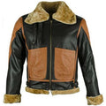 Herren Bomberjacke aus schwarzem Faux-Lammfell – Winterliche Wärme mit Stil