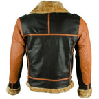 Herren Bomberjacke aus schwarzem Faux-Lammfell – Winterliche Wärme mit Stil
