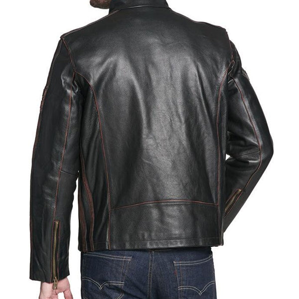 Men’s Black Rivet Biker Jacket