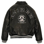 Men's Crocodile Embossed AVIREX ICON Leather Jacket Leather Outlet