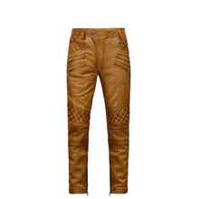 Load image into Gallery viewer, Men&#39;s New Style Burnt Brown Leather Pant Leather Outlet
