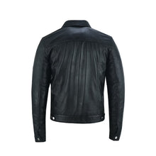 Load image into Gallery viewer, Men&#39;s Sheepskin Leather Trucker Shirt Premium Quality Leather Outlet
