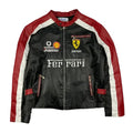 Mens Cowhide 90s Real Leather Motorcycle Jacket Leather Outlet