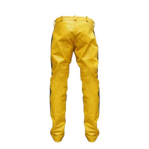 Mens Hollywood Style Leather Trouser Casual Pant