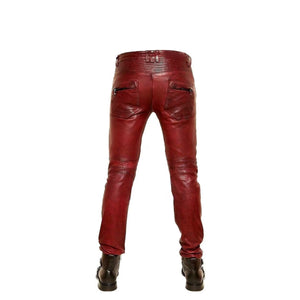 Mens Hot Genuine Leather Pants Leather Outlet