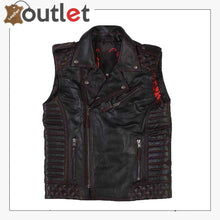 Load image into Gallery viewer, Mens Leather Motorcycle Vest
