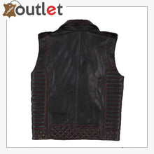 Load image into Gallery viewer, Mens Leather Motorcycle Vest
