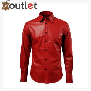 Mens Leather Shirt