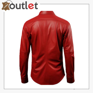 Mens Leather Shirt