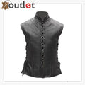 Herren Leder Westernweste