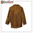 Mens Native American Cowboy Leather Jacket