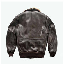 Load image into Gallery viewer, Mens Vintage Air force Flight Bomber Leather Jacket Leather Outlet
