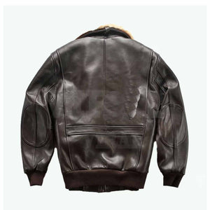 Mens Vintage Air force Flight Bomber Leather Jacket Leather Outlet