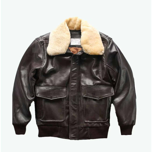 Mens Vintage Air force Flight Bomber Leather Jacket Leather Outlet