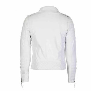 Mens White Best Leather Motorcycle Jacket Leather Outlet