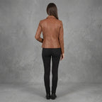 Women's Brown Leather Jacket