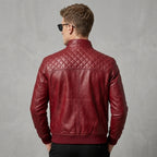 Men's Red Leather Jacket