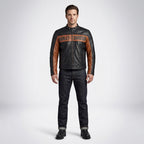 Harley Davidson Classic Cruiser Colorblock Lederjacke