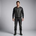 Titan-Flow Perforated Leather Motorcycle Vest – Breathable Moto Style