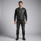 Titan-Flow Perforated Leather Motorcycle Vest – Breathable Moto Style