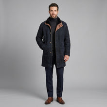 Load image into Gallery viewer, Men’s Genuine Shearling Sheepskin Leather Coat – Luxury Winter Overcoat
