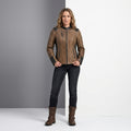 Women’s Gallun Triple Vent Leather Motorcycle Jacket – Harley Style Ride Fit