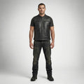 Men’s Passing Link Leather Motorcycle Vest – Classic Rider Edition