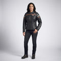 Women’s Miss Enthusiast Leather Motorcycle Jacket – Harley Style Classic Fit